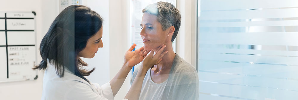 Doctor with patient